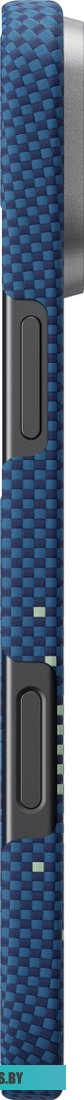 KI1601MYG Pitaka StarPeak Tactile Woven для iPhone 16 (синий)