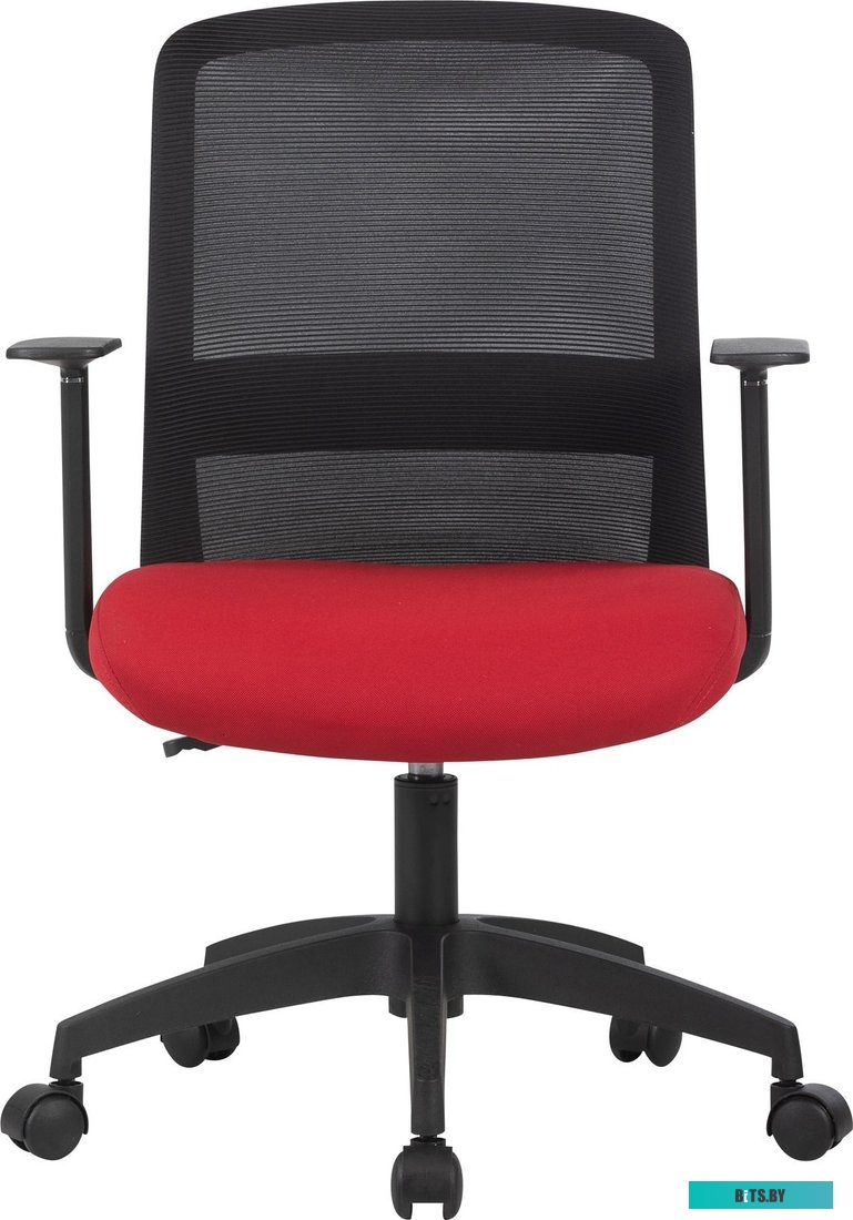 Кресло Cactus CS-MC333-BKRD черный сиденье темно-красный сетка/ткань низк.спин. крестов. пластик пластик черный CS-MC333-BKRD