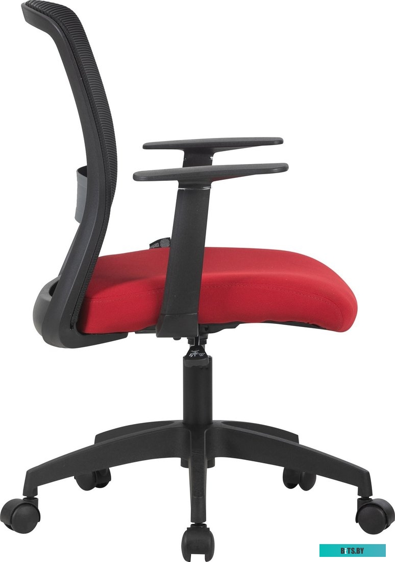 Кресло Cactus CS-MC333-BKRD черный сиденье темно-красный сетка/ткань низк.спин. крестов. пластик пластик черный CS-MC333-BKRD