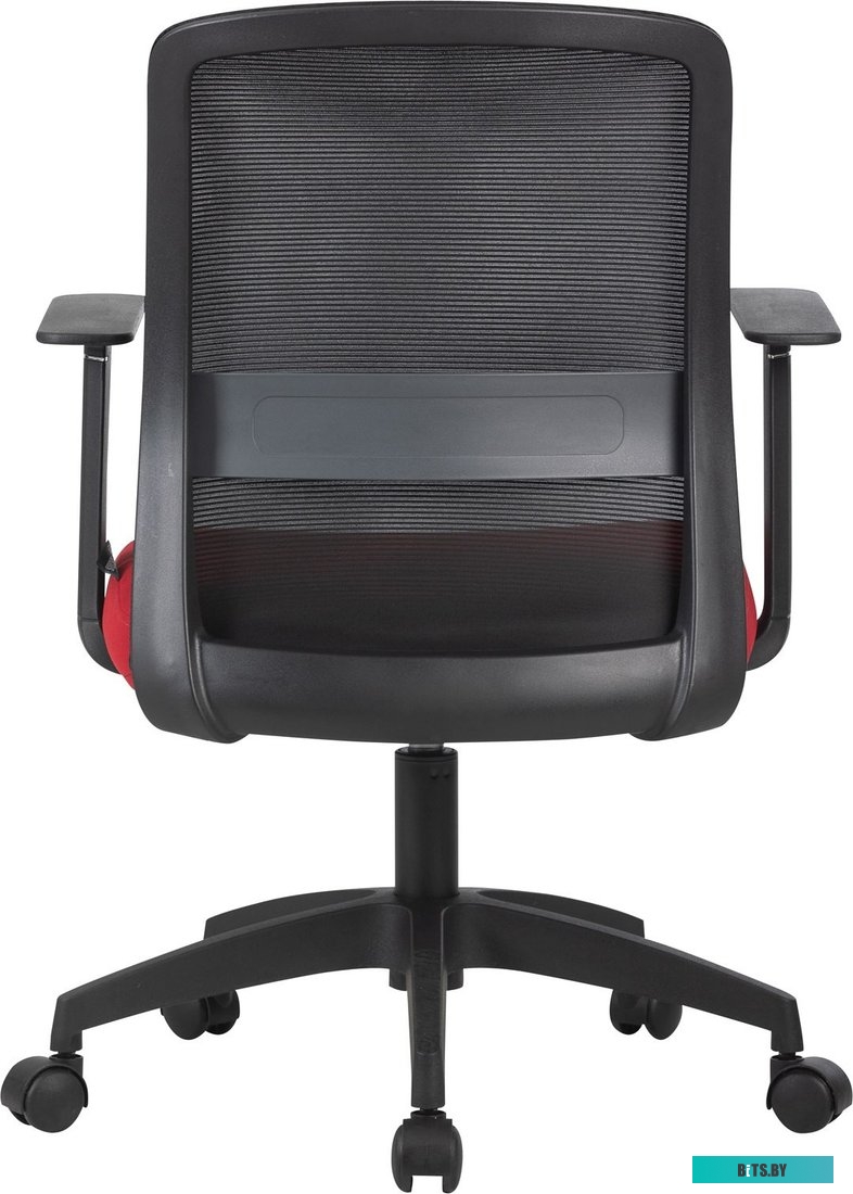 Кресло Cactus CS-MC333-BKRD черный сиденье темно-красный сетка/ткань низк.спин. крестов. пластик пластик черный CS-MC333-BKRD