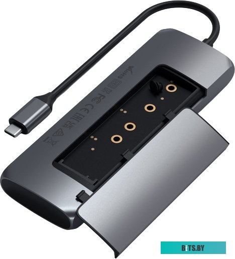 Внешний бокс для SSD Satechi USB-C NVME and SATA SSD Enclosure ST-UCNSEM