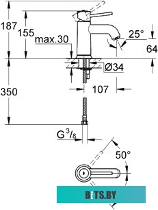 25162000 Вытяжка встраиваемая BO-4501 K21 25162000 GEFEST