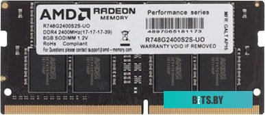 Модуль памяти AMD Radeon R7 Performance 8GB DDR4 SODIMM PC4-19200 R748G2400S2S-UO