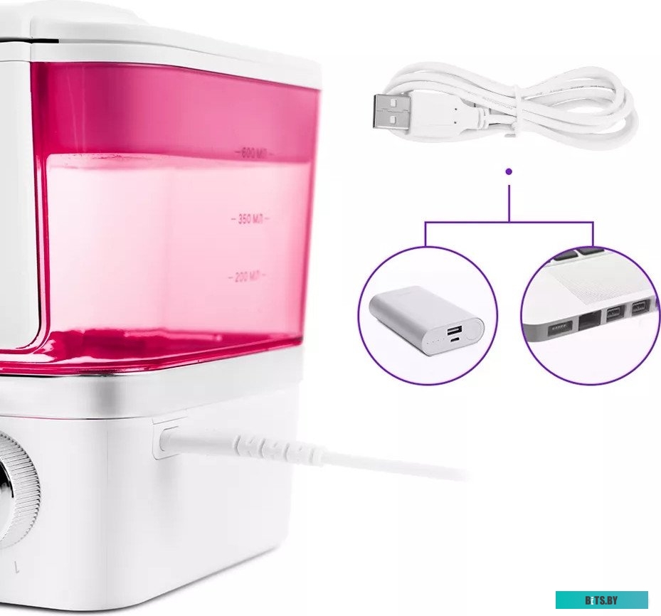 КТ-2957-1 Ирригатор KitFort КТ-2957-1 цвет:розовый и белый