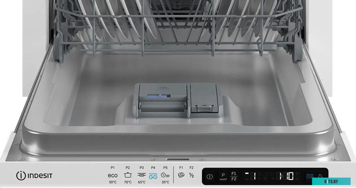 869893900050 Встраиваемая посудомоечная машина Indesit DIS 1C59,  узкая, ширина 44.8см, полновстраиваемая, загрузка 10 комплектов