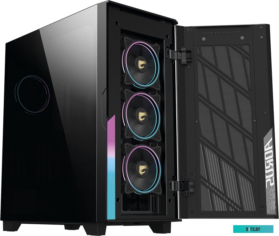 Корпус eATX GIGABYTE AORUS C500 GLASS черный, без БП, боковая панель из закаленного стекла, USB Type-C, 2*USB 3.0, audio GB-AC500G ST