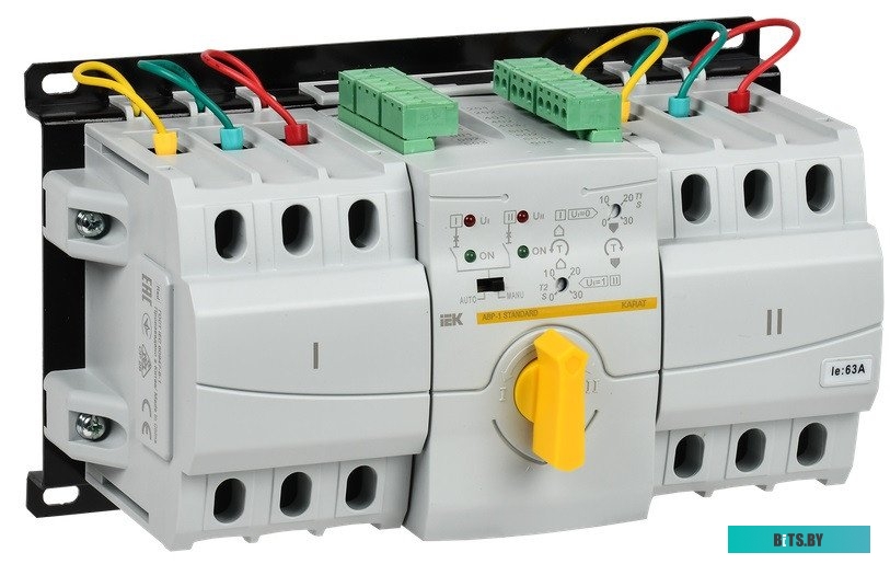Выключатель автоматический IEK АВР-1 63A тип C 6kA 3П 220/230В MAT10-063