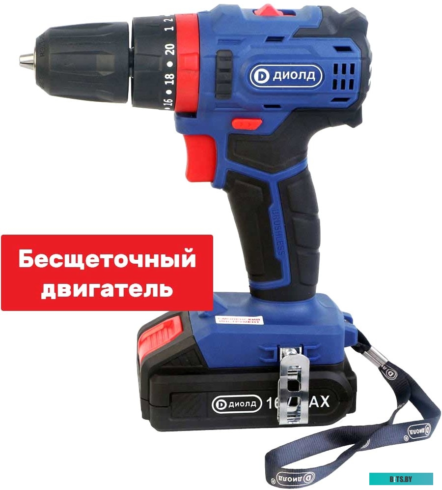 10022152 Дрель-шуруповерт ДИОЛД ДЭА-12 ЛИ-08, 2Ач,  с двумя аккумуляторами [10022152]