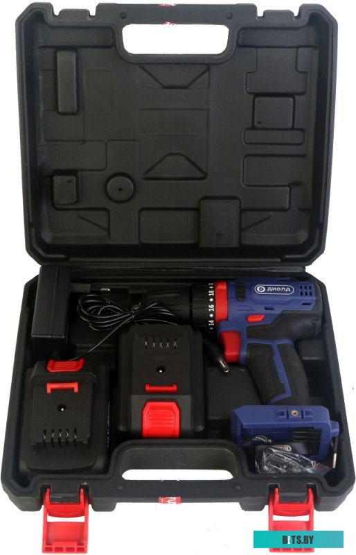 10022152 Дрель-шуруповерт ДИОЛД ДЭА-12 ЛИ-08, 2Ач,  с двумя аккумуляторами [10022152]