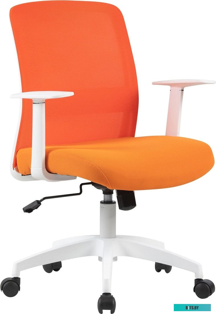 Кресло Cactus CS-WMC333-OR оранжевый сиденье оранжевый сетка/ткань низк.спин. крестов. пластик пластик белый CS-WMC333-OR