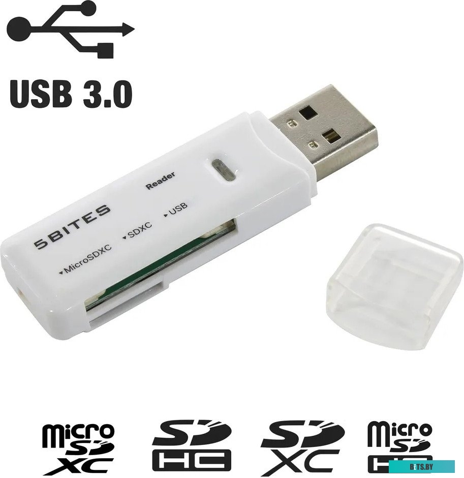 Картридер 5bites RE3-200WH