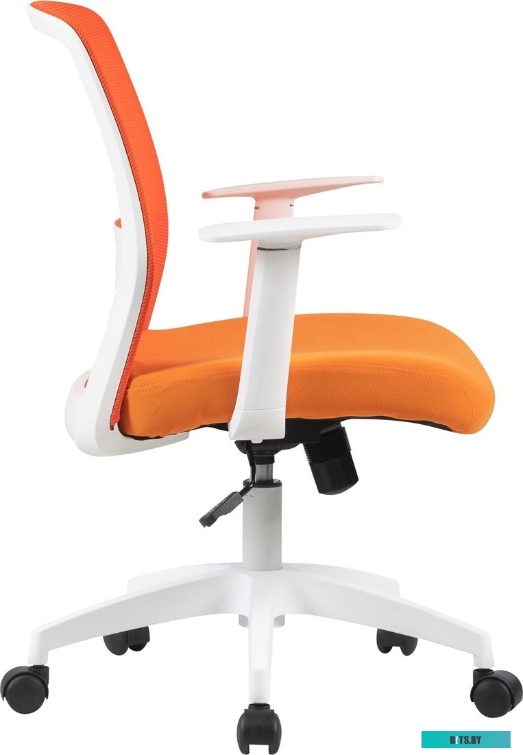 Кресло Cactus CS-WMC333-OR оранжевый сиденье оранжевый сетка/ткань низк.спин. крестов. пластик пластик белый CS-WMC333-OR