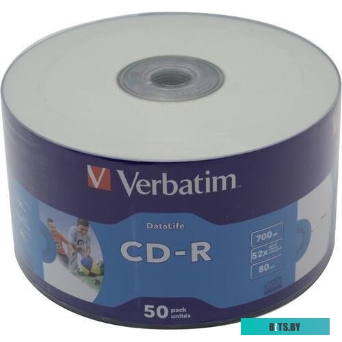 Оптический диск Verbatim CD-R 700Mb 52x 43794.