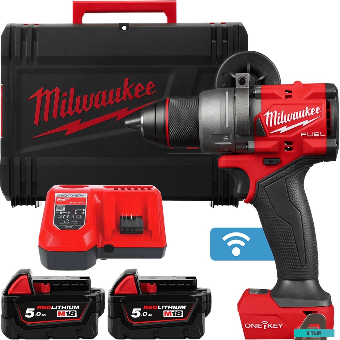 4058546476731 4933492802 Milwaukee M18 FUEL M18ONEDD3-502X 4933492802 (с 2-мя АКБ 5 Ач, кейс)