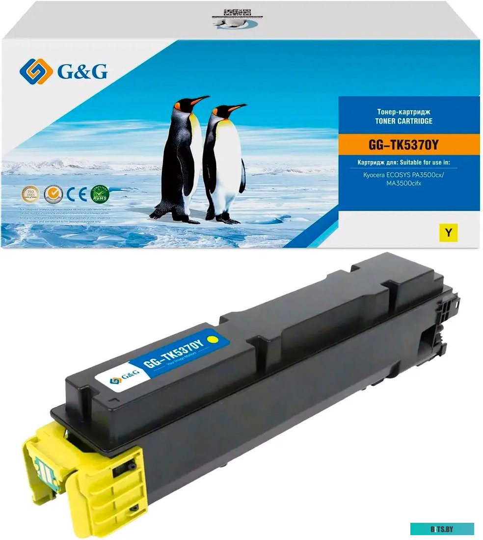 Картридж лазерный G&G GG-TK5370Y TK-5370Y желтый (5000стр.) для Kyocera ECOSYS PA3500cx/MA3500cifx GG-TK5370Y