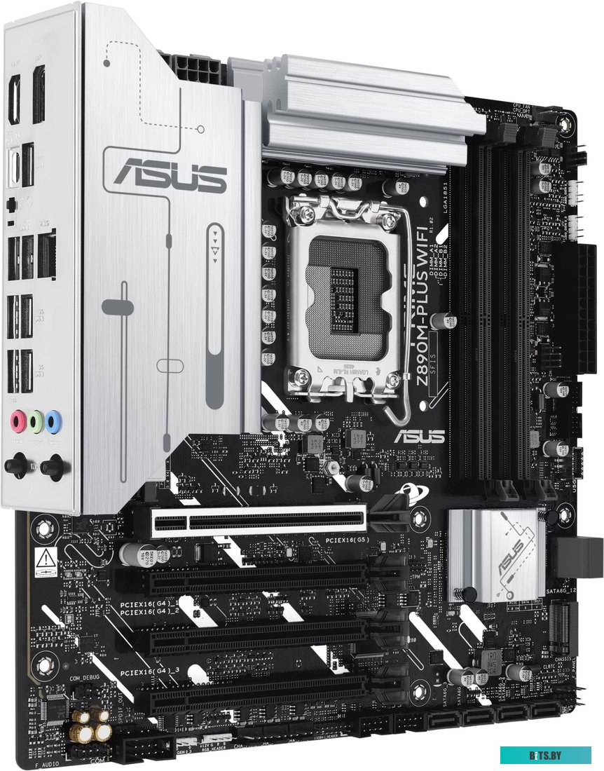 Материнская плата/ MB ASUS INTEL Z890 s1851, 4xDDR5(192GB), 1xPCIe 5.0x16, 3xPCIe 4.0x16, 1xLAN (2.5GbE), Wi-Fi, BT, 6xSATA 6Gb/s, 3xM.2, 1xUSB-C, 7xU
