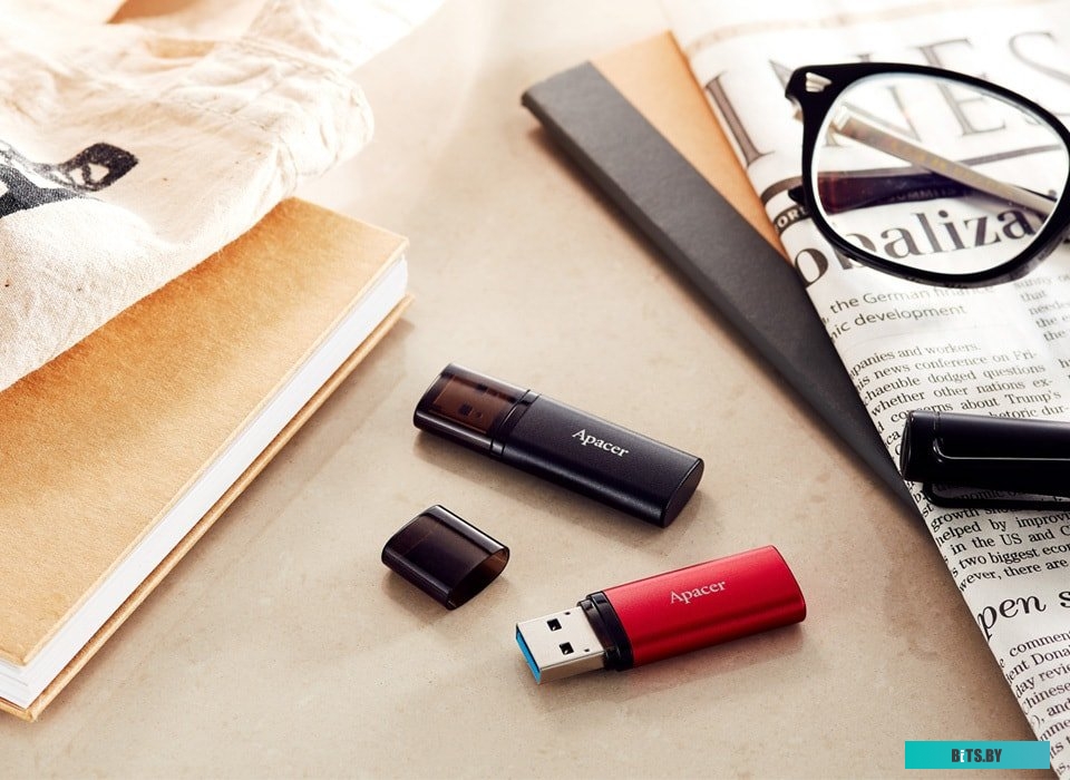 USB накопитель (Флешка) Apacer AH25B 64GB (черный) <AP64GAH25BB-1>
