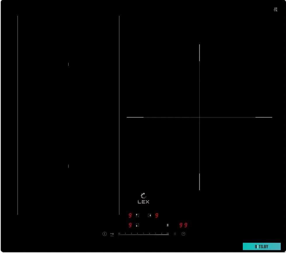 CHPE000037 Индукционная варочная панель LEX EVI 631A BL,  черный