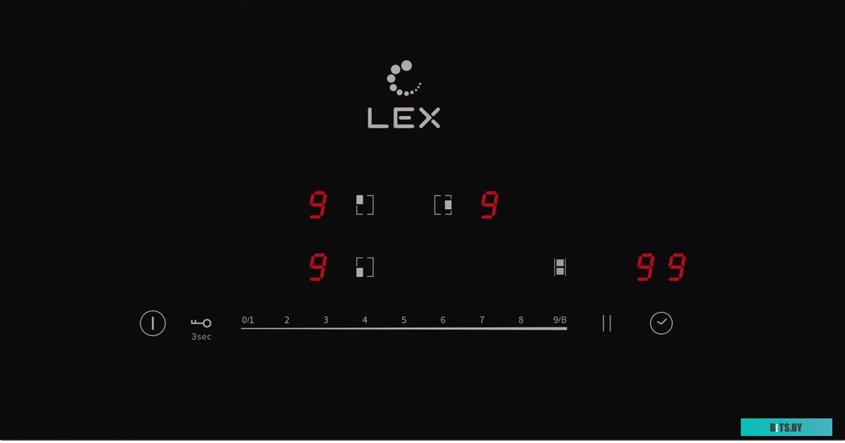CHPE000037 Индукционная варочная панель LEX EVI 631A BL,  черный