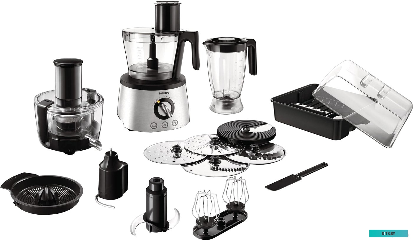 Кухонный комбайн Philips HR7778/00, серебристый