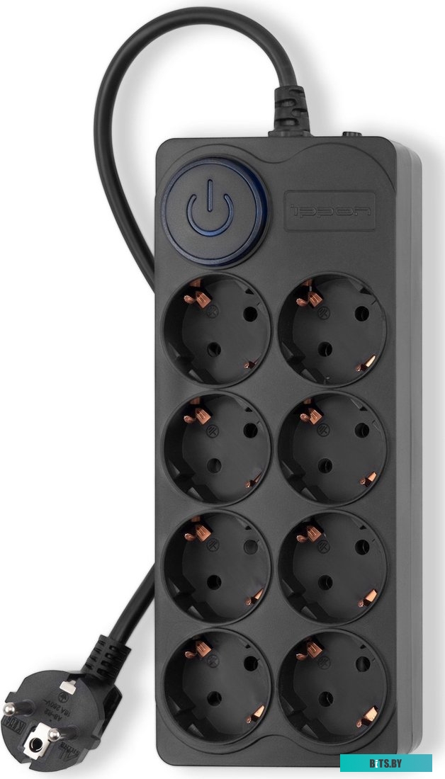 BK-8-EU-3-16-B Сетевой фильтр Ippon BK-8-EU-3-16-B 3м (8 розеток) черный (коробка)