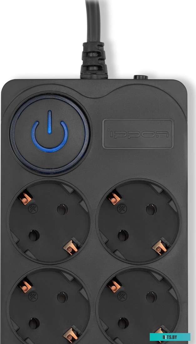 BK-8-EU-3-16-B Сетевой фильтр Ippon BK-8-EU-3-16-B 3м (8 розеток) черный (коробка)