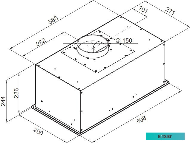 УТ000012438 Вытяжка каминная MAUNFELD  [ут000012438]
