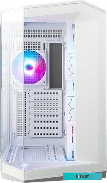 Корпус MSI MAG Pano 100R PZ WHITE , Mid Tower, ATX, 2xUSB 3.2 Gen 1, 1xUSB 3.2 Gen2 Type-C, 3x120mm ARGB Reverse Blade Fan, 1x120mm ARGB Fan, ARGB+PWM