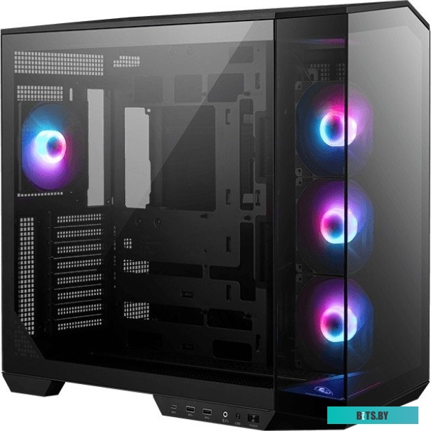 Корпус MSI MAG Pano 100R PZ , Mid Tower, ATX, 2xUSB 3.2 Gen 1, 1xUSB 3.2 Gen2 Type-C, 3x120mm ARGB Reverse Blade Fan, 1x120mm ARGB Fan, ARGB+PWM Contr