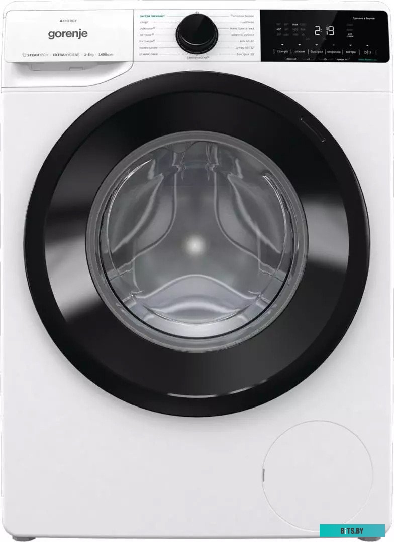 WNA84ACIS Стиральная машина Gorenje WNA84ACIS, с фронтальной загрузкой, с паром, 8кг, 1400об/мин, инверторная