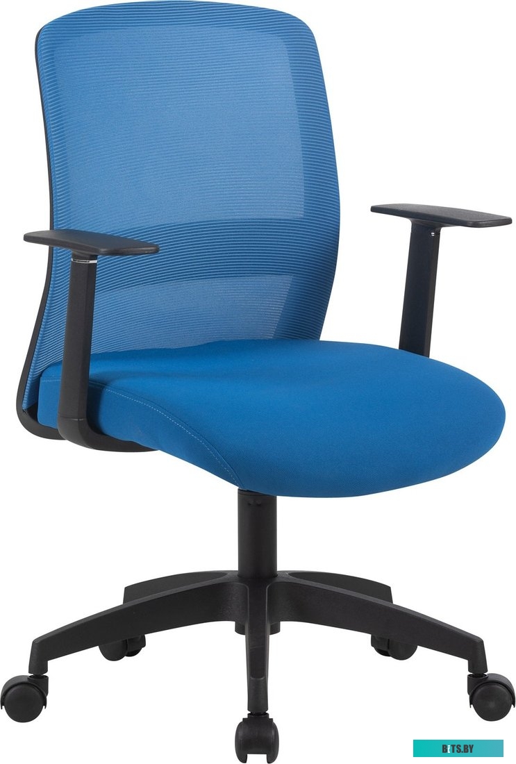 Кресло Cactus CS-MC333-BL темно-синий сиденье темно-синий сетка/ткань низк.спин. крестов. пластик пластик черный CS-MC333-BL