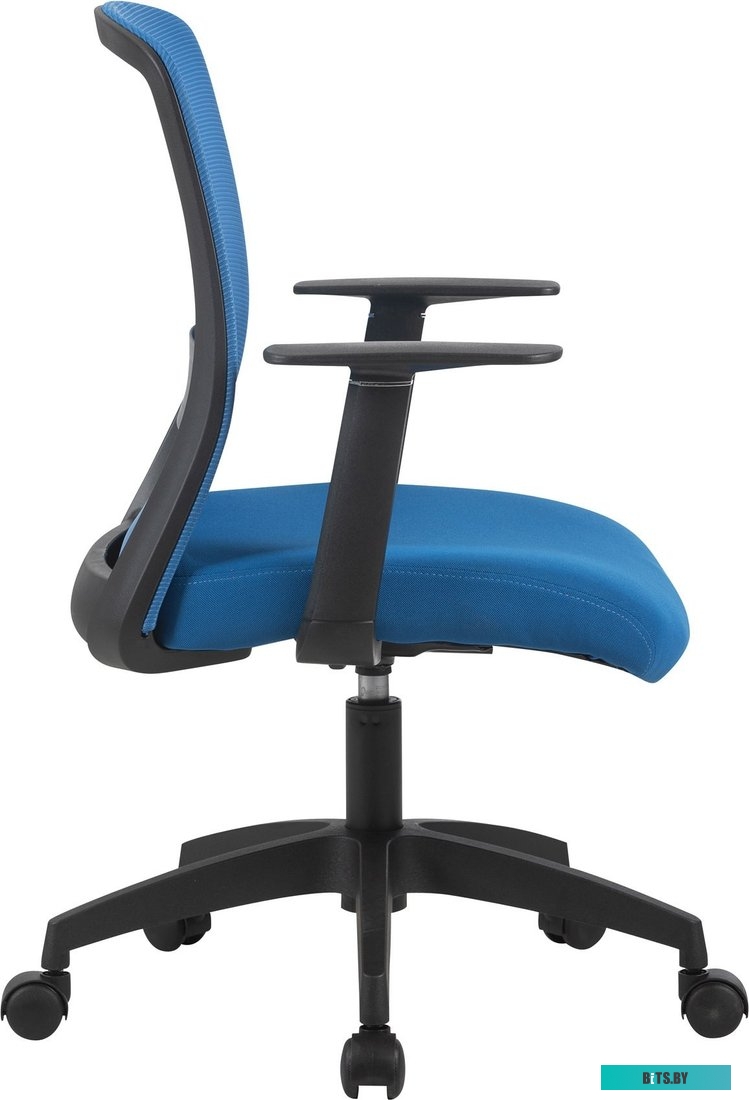 Кресло Cactus CS-MC333-BL темно-синий сиденье темно-синий сетка/ткань низк.спин. крестов. пластик пластик черный CS-MC333-BL