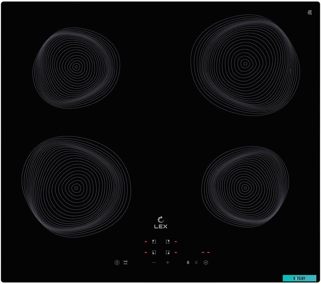 CHPE000062 Индукционная варочная панель LEX EVI 640 R2 BL,  независимая,  черный