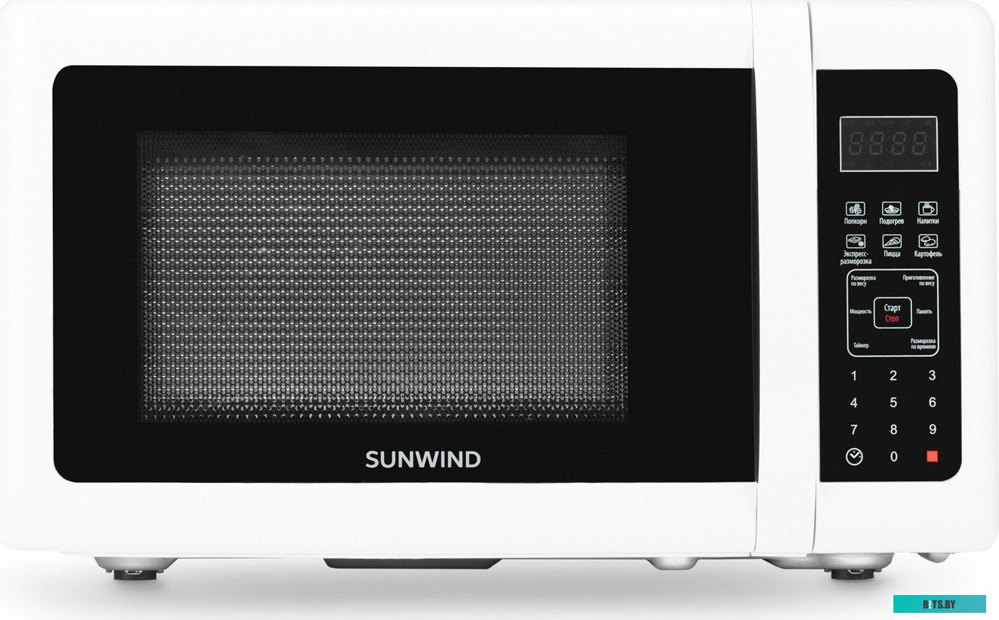SUN-MW005 Микроволновая печь SunWind SUN-MW005, 700Вт, 20л, белый /черный