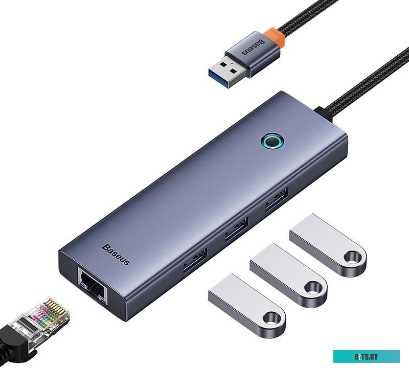 B0005280A813-01 Baseus Flite Series 4-Port USB-A Hub B0005280A813-01