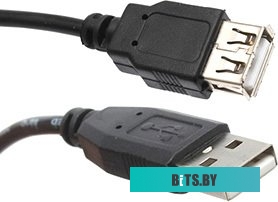 Кабель-удлинитель Buro USB2.0-AM-AF-S, USB A(m) - USB A(f), 1.8м