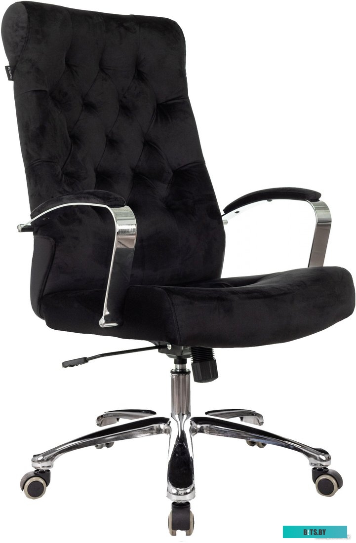 Бюрократ T-9928SL Fabric (черный Italia Black/крестовина металл хром)