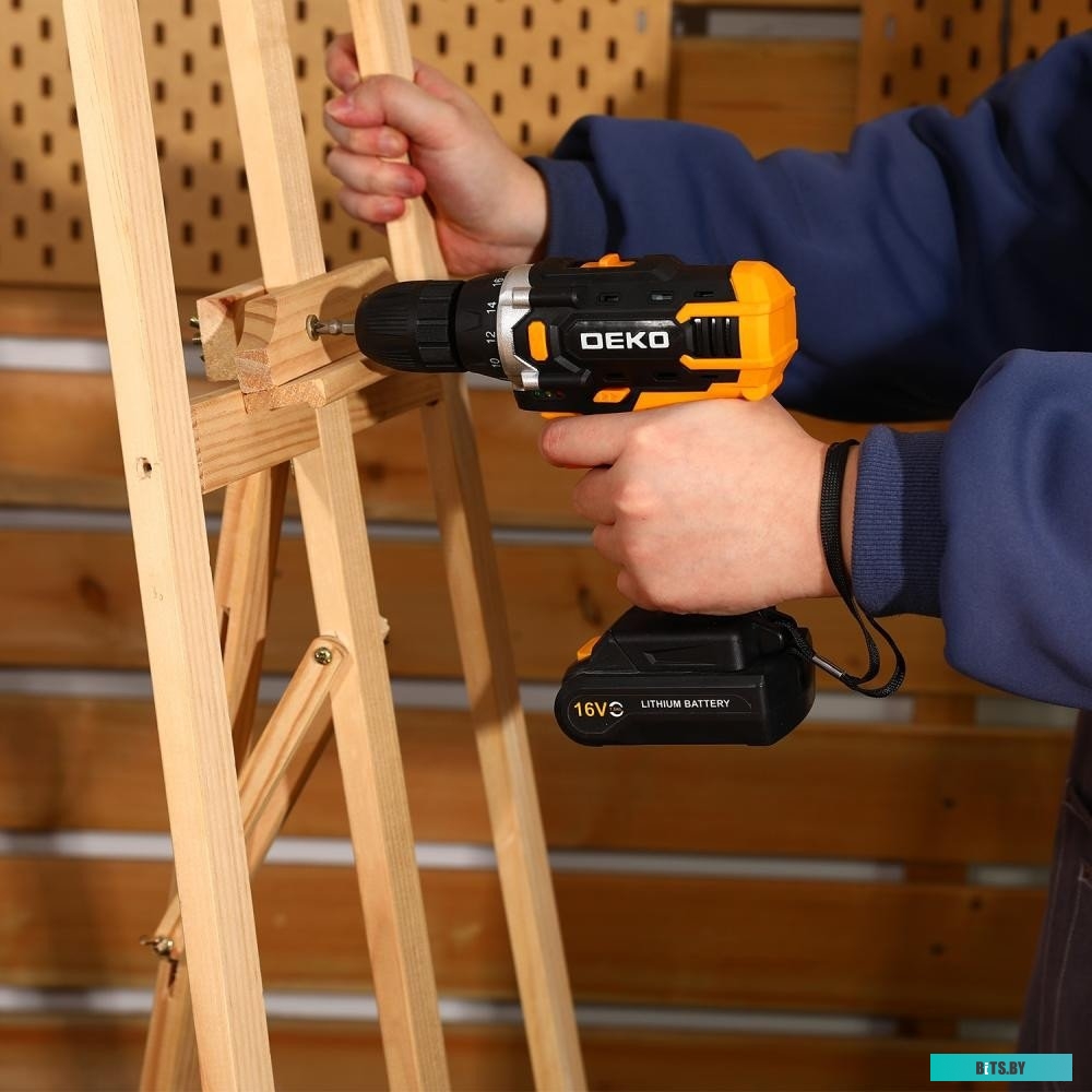 080-1003 6974129108296 Deko Banger 16V 080-1003 (с 2-мя АКБ, кейс, оснастка)