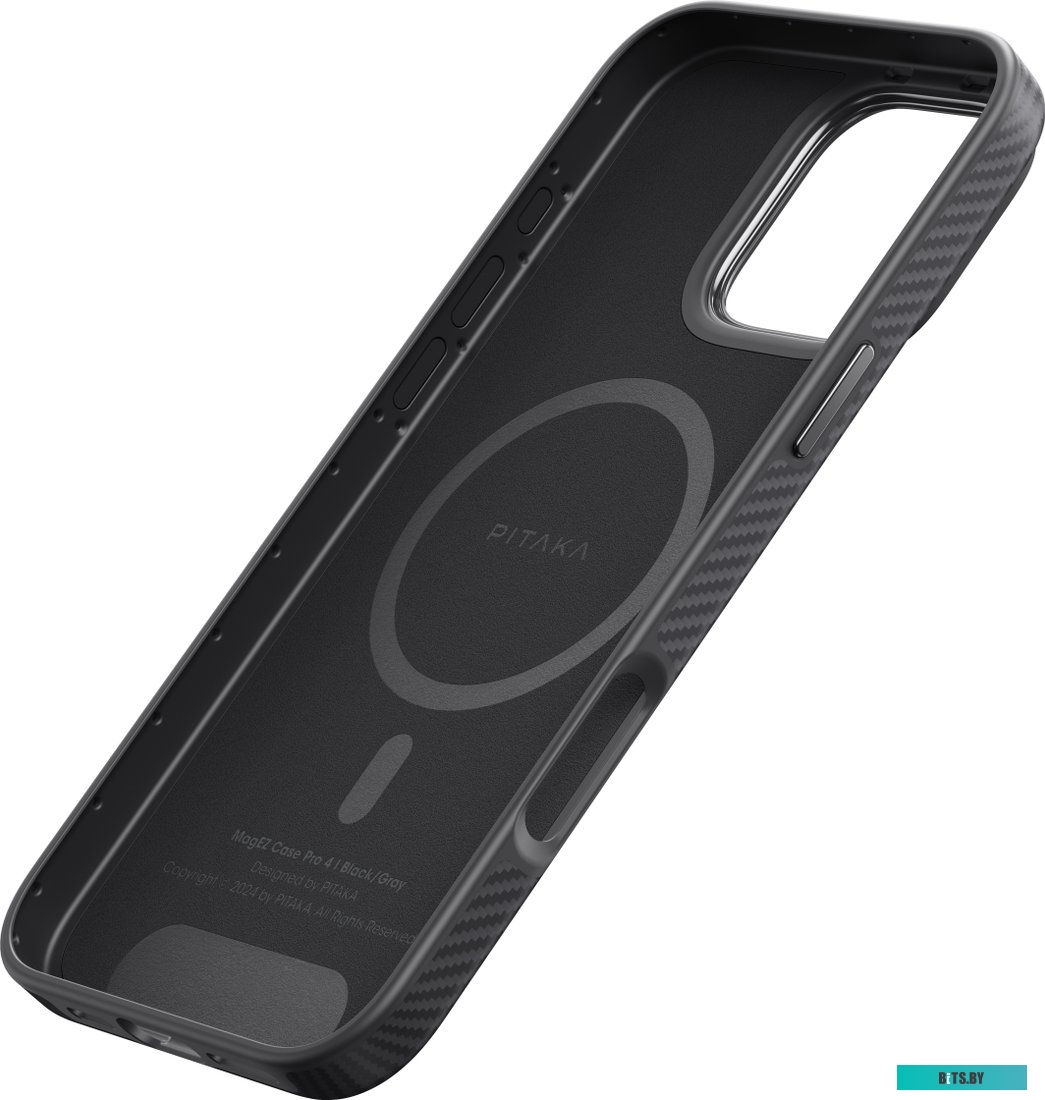 KI1601PPA Pitaka Military-Grade для iPhone 16 Pro (черный)
