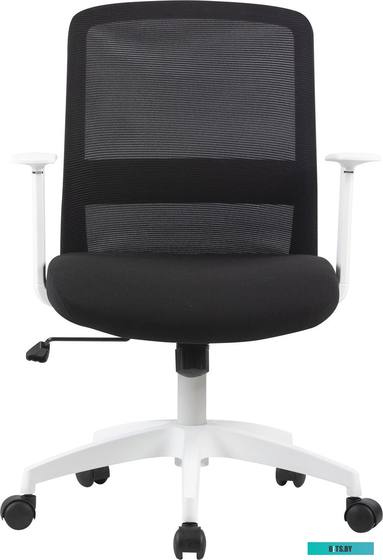 Кресло Cactus CS-WMC333-BK черный сиденье черный сетка/ткань низк.спин. крестов. пластик пластик белый CS-WMC333-BK