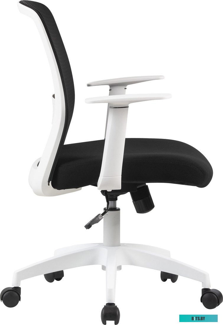 Кресло Cactus CS-WMC333-BK черный сиденье черный сетка/ткань низк.спин. крестов. пластик пластик белый CS-WMC333-BK