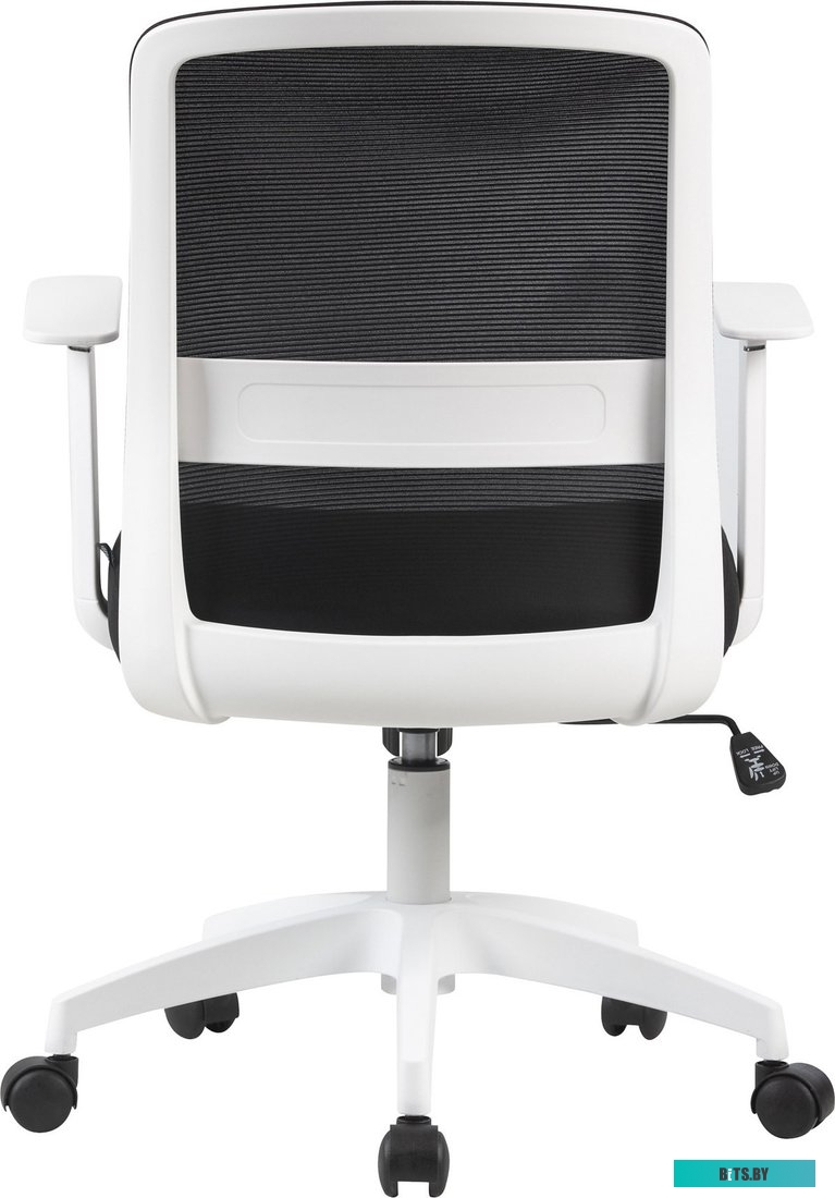 Кресло Cactus CS-WMC333-BK черный сиденье черный сетка/ткань низк.спин. крестов. пластик пластик белый CS-WMC333-BK