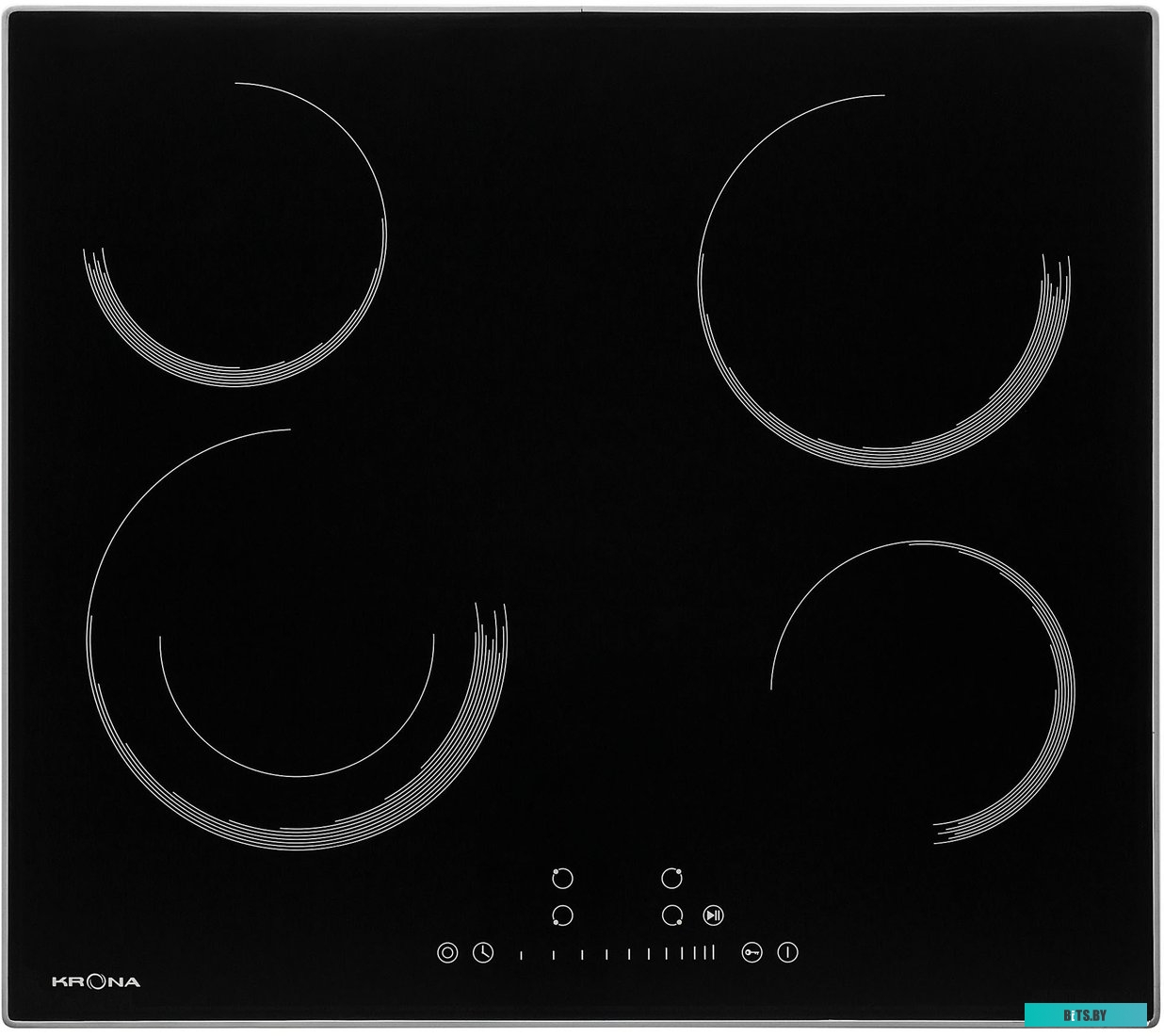 КА-00002731 Электрическая варочная панель Krona ORSA 60 BL/S,  Hi-Light,  независимая,  черный