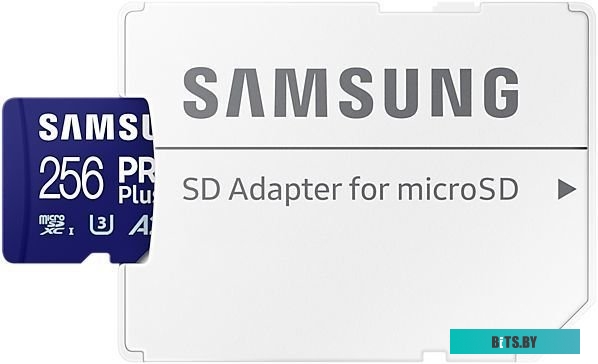 Карта памяти MicroSDXC 256GB Samsung MB-MC256SA/EU EVO PLUS, U3, V30, A2, UHS-I, Class 10, 160 MB/s MB-MC256SA/EU