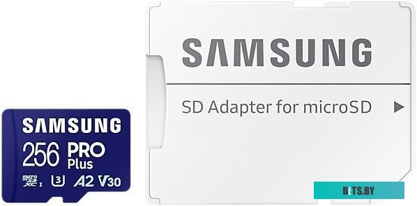 Карта памяти MicroSDXC 256GB Samsung MB-MC256SA/EU EVO PLUS, U3, V30, A2, UHS-I, Class 10, 160 MB/s MB-MC256SA/EU