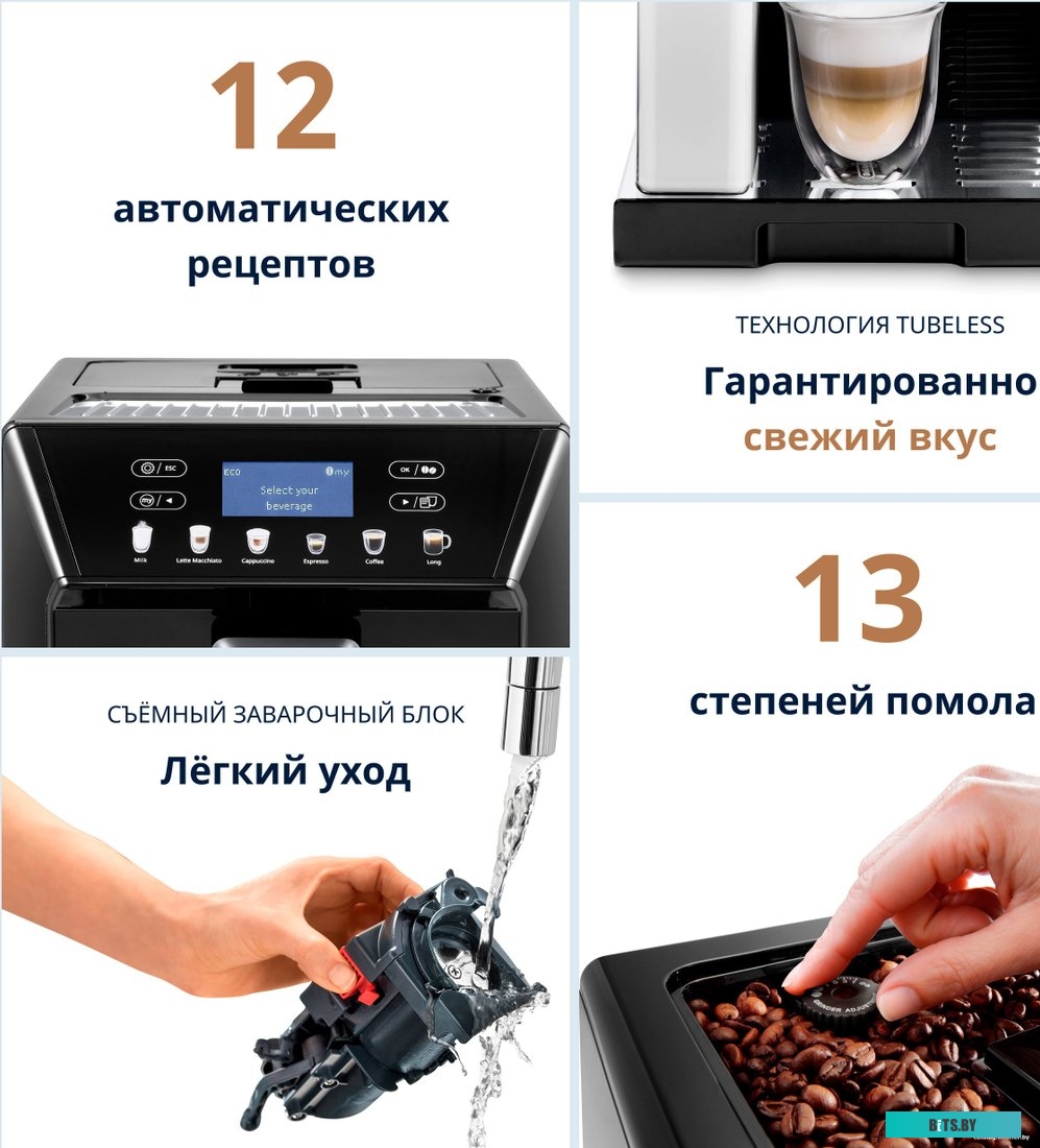 Эспрессо кофемашина DeLonghi Eletta Cappuccino Evo ECAM46.860.B
