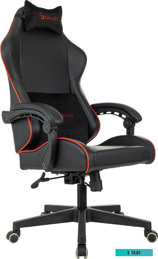 BLOODY GC-780 Кресло игровое A4TECH Bloody GC-780, на колесиках, кожзам, 1шт. в комплекте черный/красный
