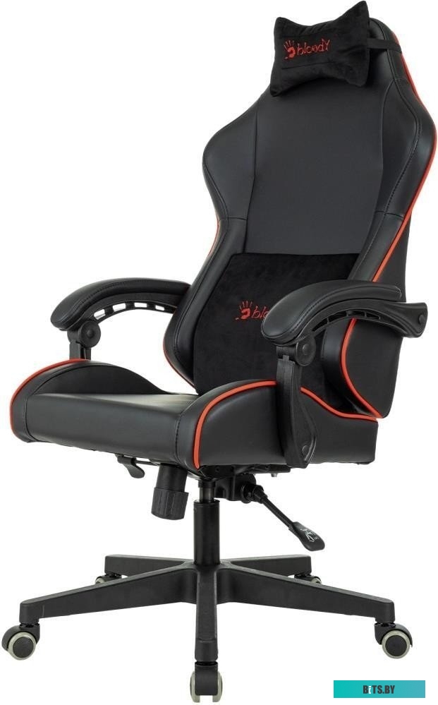 BLOODY GC-780 Кресло игровое A4TECH Bloody GC-780, на колесиках, кожзам, 1шт. в комплекте черный/красный
