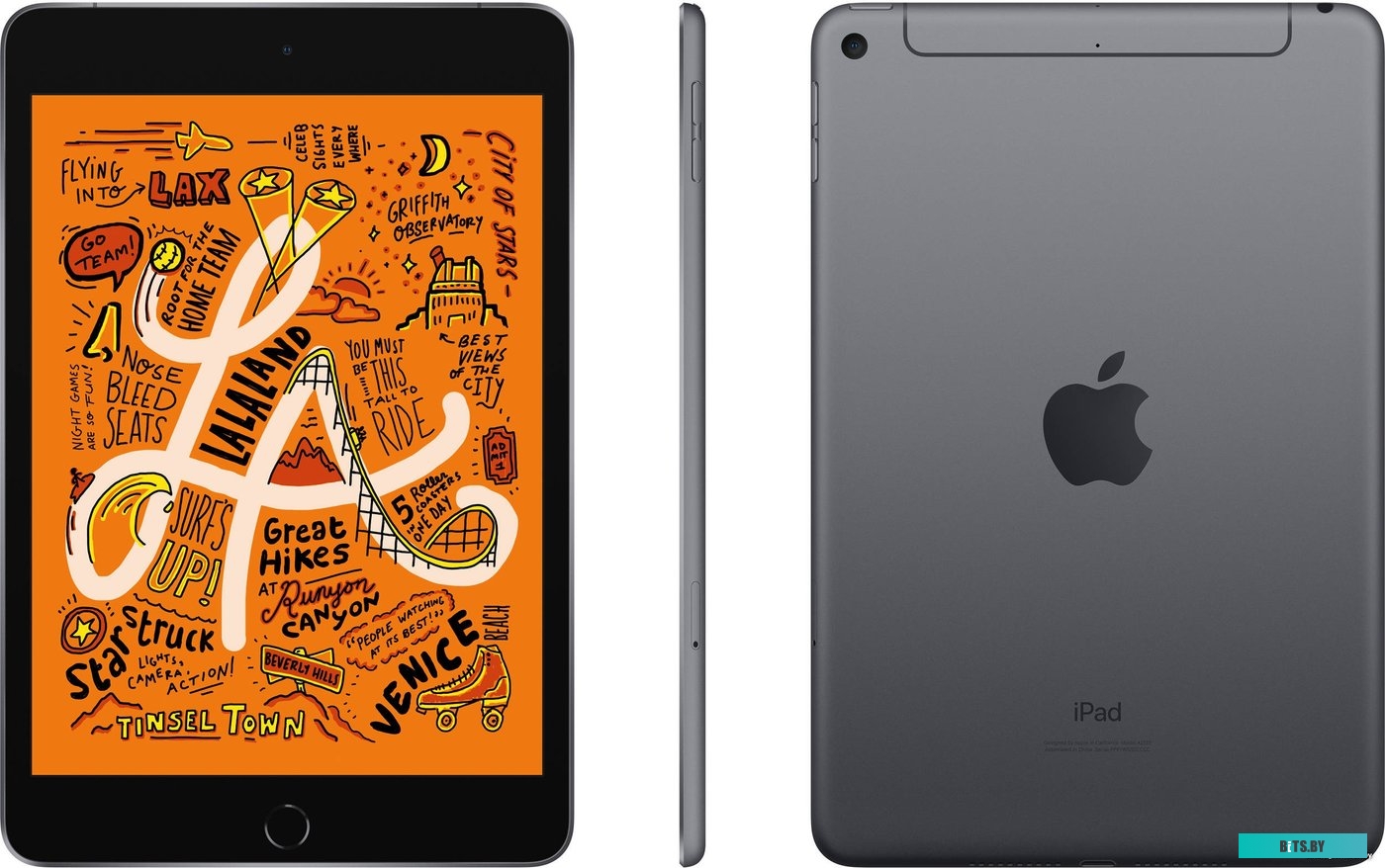 Планшет Apple iPad mini 256Gb Wi-Fi+Cellular Space Gray (MUXC2HN/A)