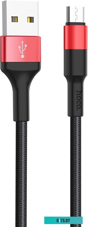 Кабель Hoco X26 micro USB (красный/черный)
